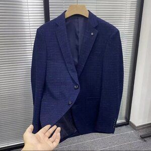 Men's blue suit